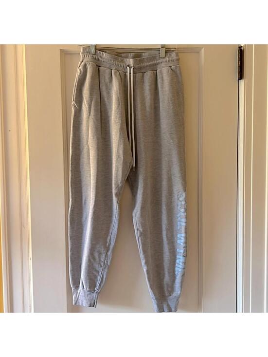 SoulCycle Pants - Soul Cycle gray joggers w SOUL WTML appliqué on side of leg M